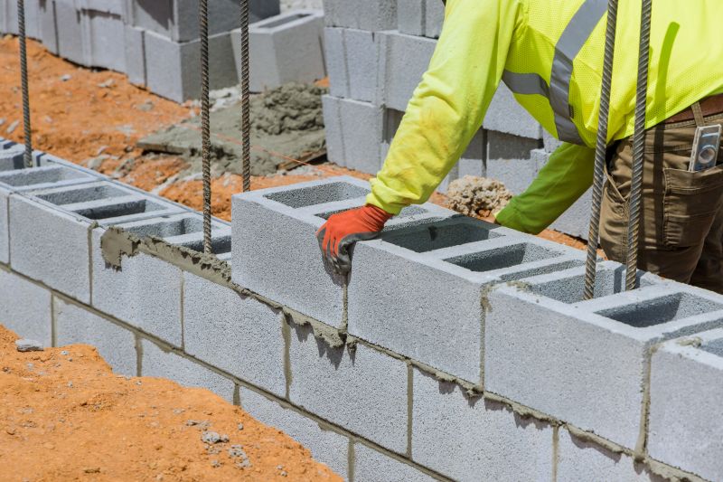 Block Foundation Installation detail