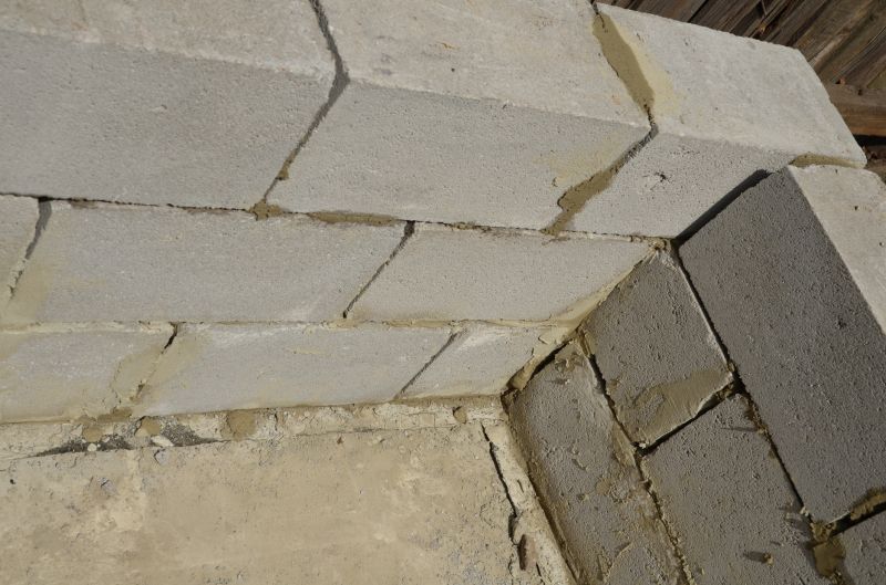 Cinder Blocks Installation detail