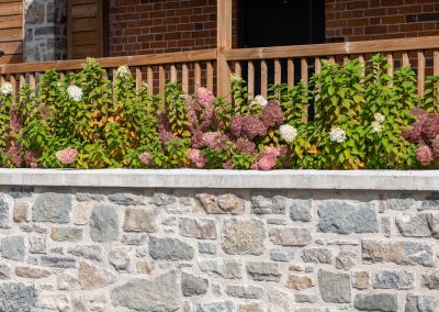 Stone Wall Hardscaping detail