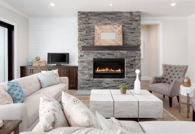 Stone Fireplace
